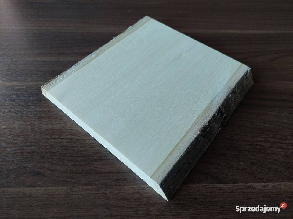 Deska lipowa z korą 20x125x25 rzeźba ikony Łódź sprzedam