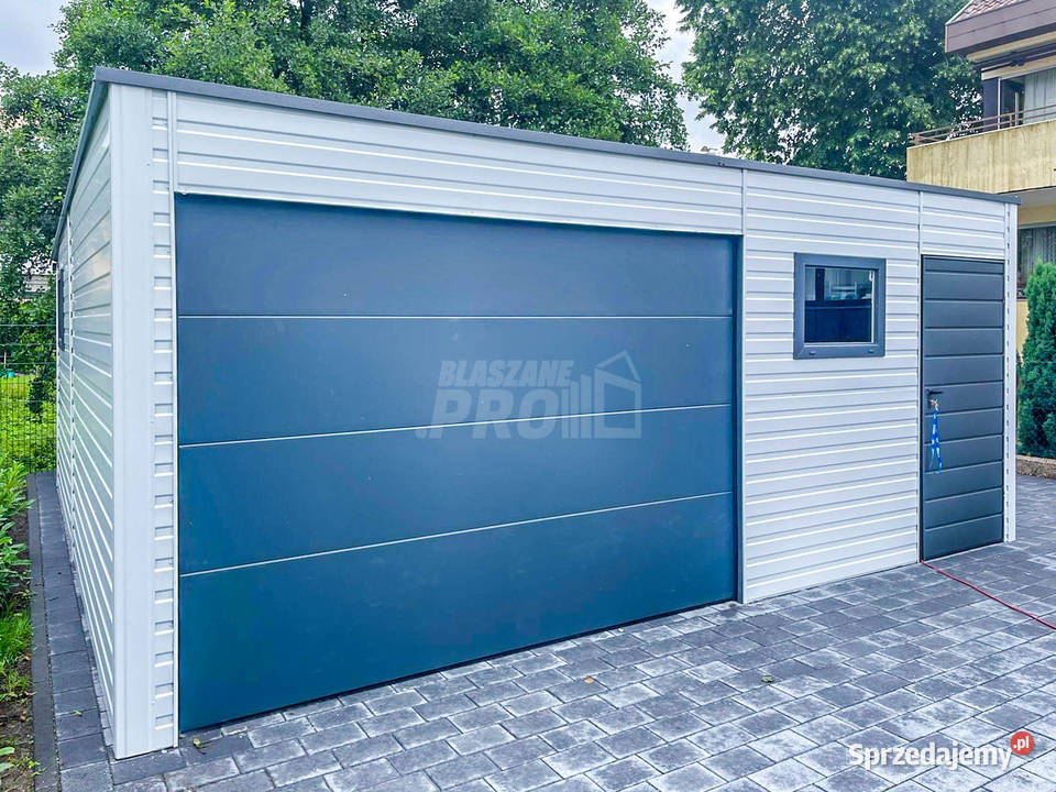 Garaż Blaszany 65x6m Brama Segmentowa 3x Okno Jarocin