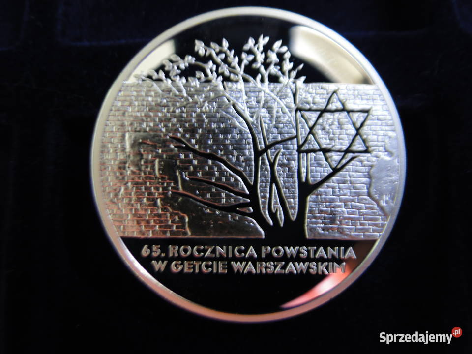 Ag925 Moneta 65 Rocznica Powstania W Getcie Numizmatyka Warszawa