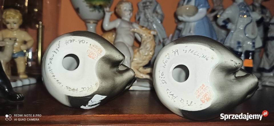 Figurka Niedźwiadka stojący Łomonosow Porcelana i szkło Gdańsk