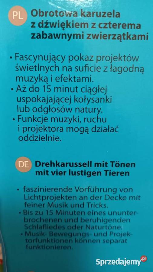 Karuzela do łóżeczka mazowieckie Warszawa