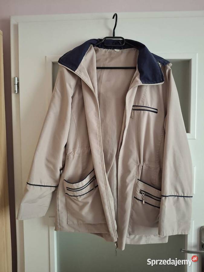 Damska sportowa kurtka brązowy/beżowy Kurtki i płaszcze lubelskie