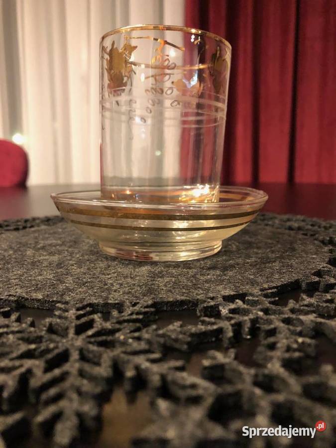 Wyjątkowy Zestaw Cienkościennego Szkła Vintage Porcelana i szkło Kraków