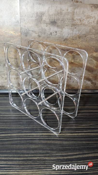 Stojak plexi na wino lata 80 vintage wielkopolskie Kalisz