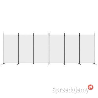 vidaXL Parawan 6panelowy biały 520x180