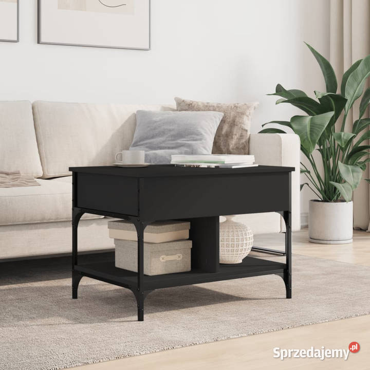 Stolik kawowy czarny 70x50x50 WM845361 Warszawa