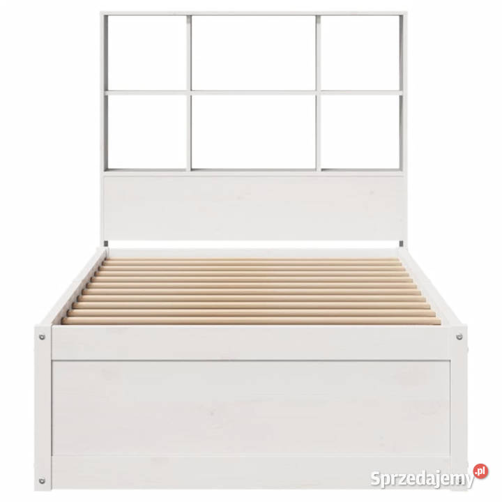Rama łóżka bez materaca biała lite drewno 96cm Łóżka Warszawa sprzedam