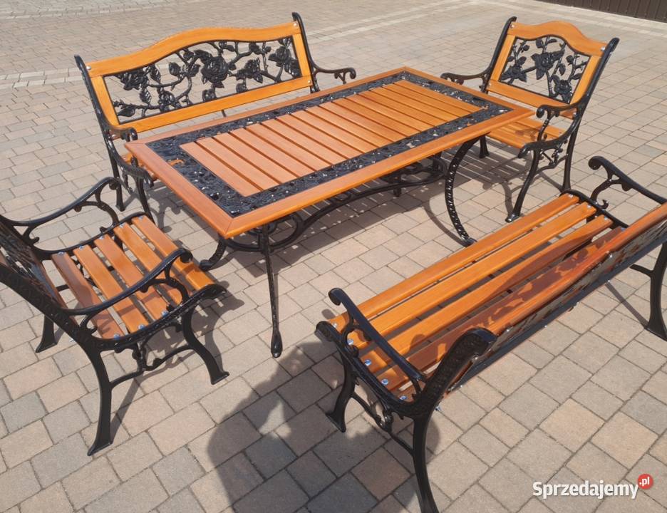 Komplet ogrodowy żeliwny łódzkie Zgierz
