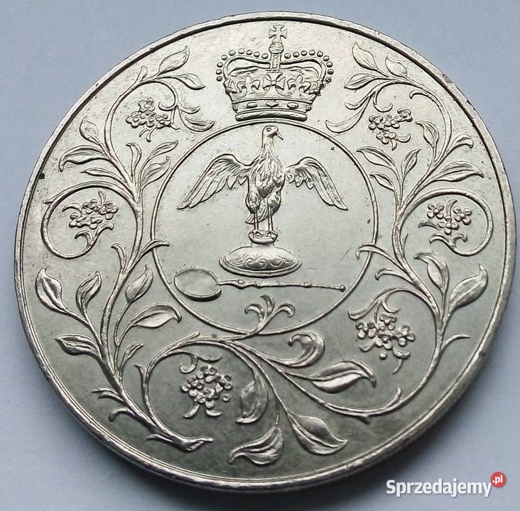 WIELKA BRYTANIA25 PENCE1977 rSREBRNY JUBILEUSZ