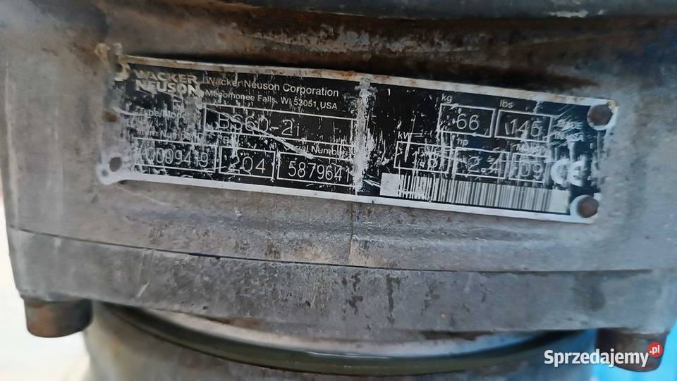 Skoczek WACKER NEUSON BS 602i 09r 602 504 604 Sułów