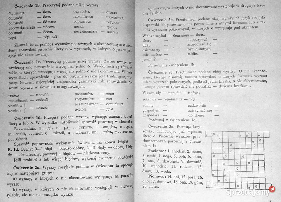 Ćwiczenia ortograficzne z języka rosyjskiego M Chełm
