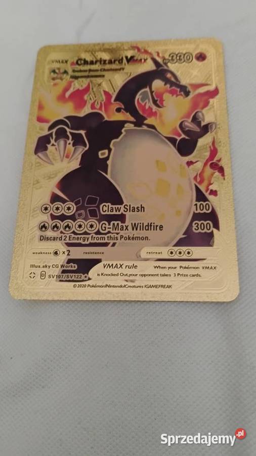 POKEMON karty Charizard Vmax HP 330 Włocławek sprzedam