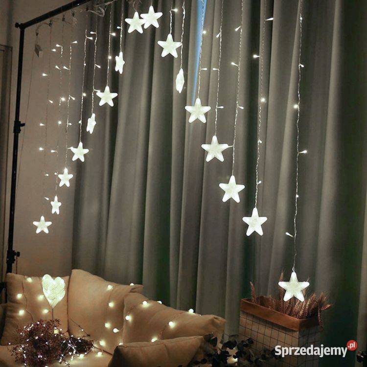 Lampki gwiazdki światełka świąteczne wiszące Oświetlenie Bielsk Podlaski sprzedam
