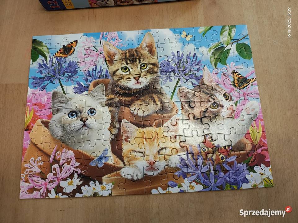 Puzzle dzieci Castorland 120 elementów koty