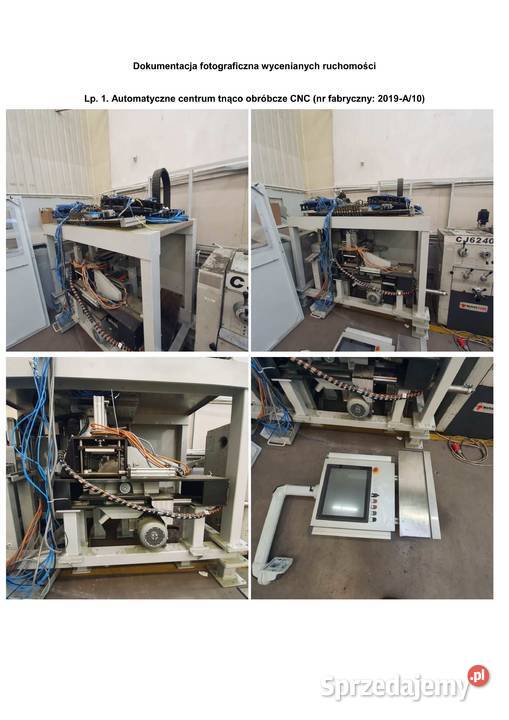 Syndyk sprzeda automatyczne centrum tnąco - obróbcze CNC