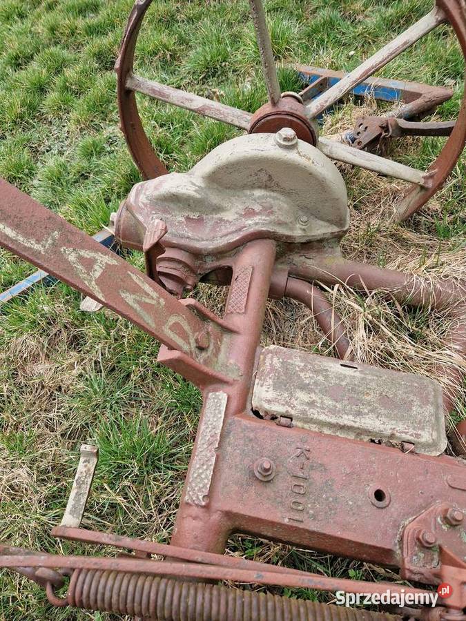 Zabytkowa Kosiarka Konna Model K1001 Unikatowy nieuszkodzony Kosiarki