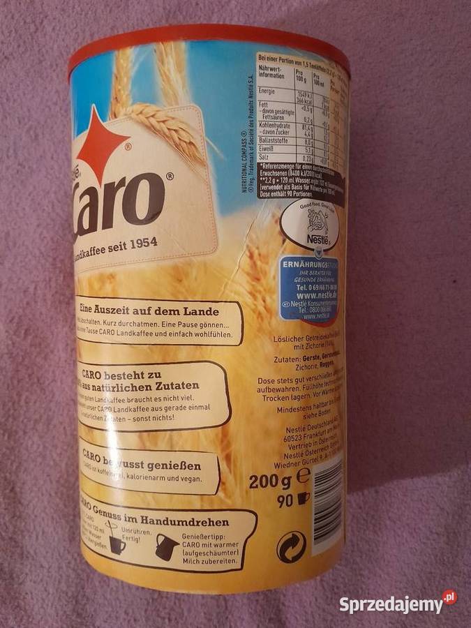 Nestle Caro Landkaffee seit 1954 200g niemiecka Bydgoszcz