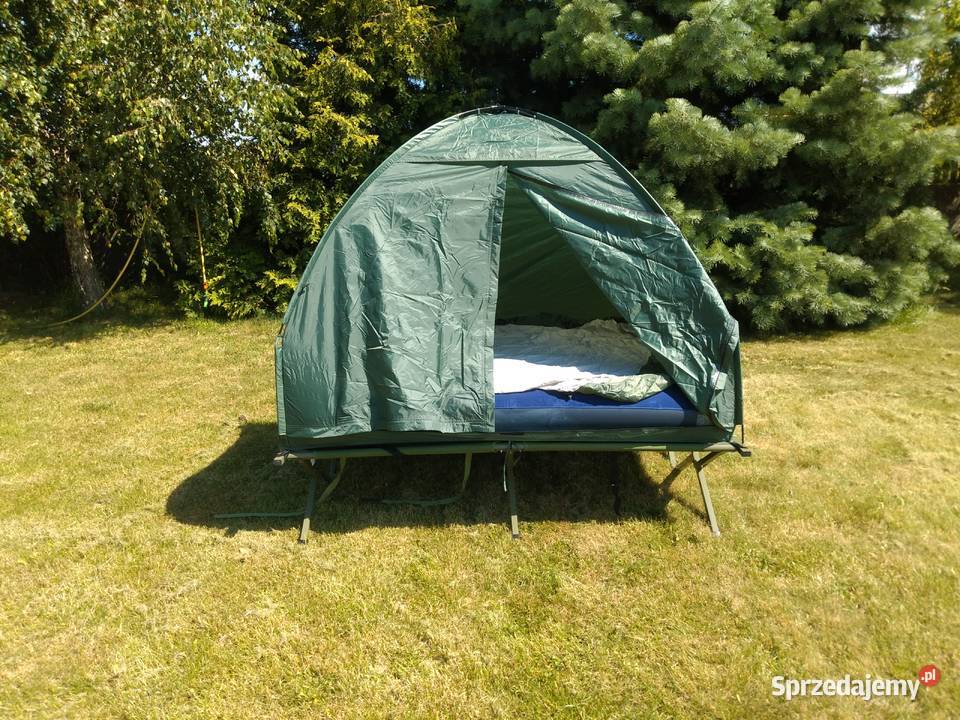 sprzedam namiot z lozkiem polowym stan kompletmy Płock