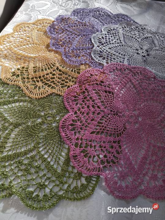 Mieniące się kolorowe serwetki ręcznie robione wielokolorowy Lublin