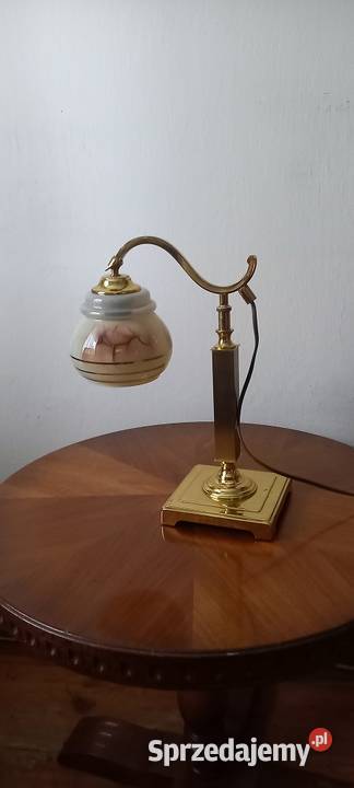 Mosiężna lampa gabinetowa z ruchomym ramieniem Skierniewice sprzedam