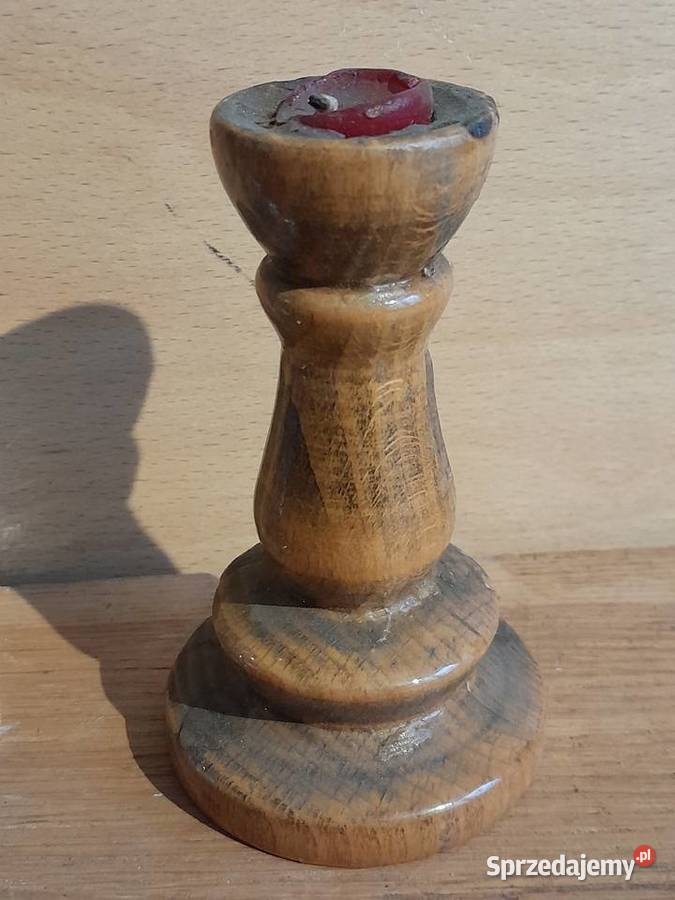 Stary szklany świecznik HSG Ząbkowice plus Dąbrowa Górnicza