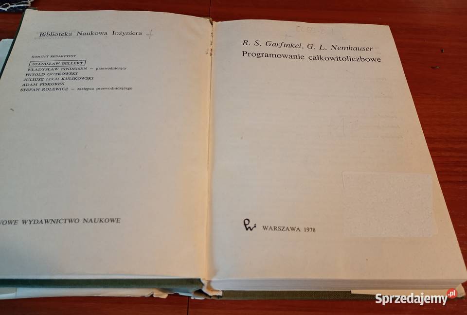 Programowanie całkowitoliczbowe Garfinkel