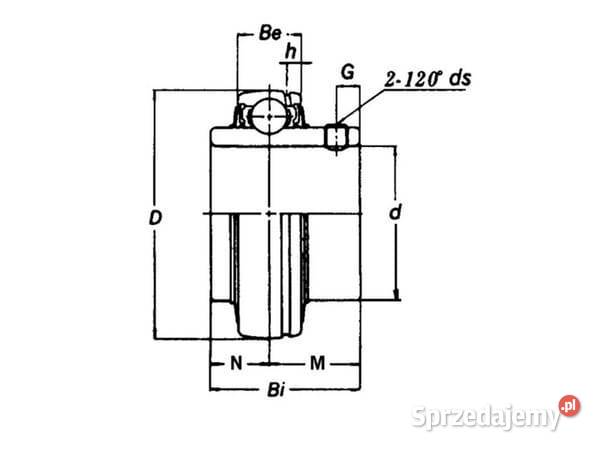 Wkład łożyska 35x80x26 mm Timken UC307 Kamionna