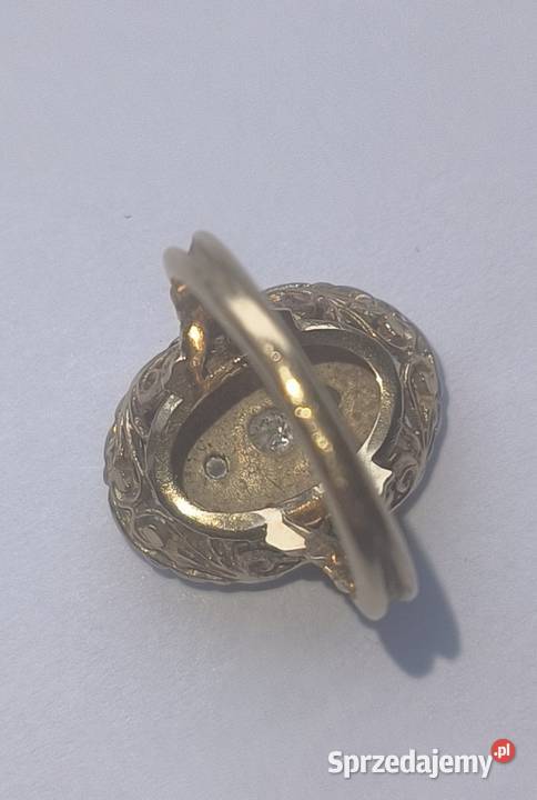 Pierścień retro złoto 585