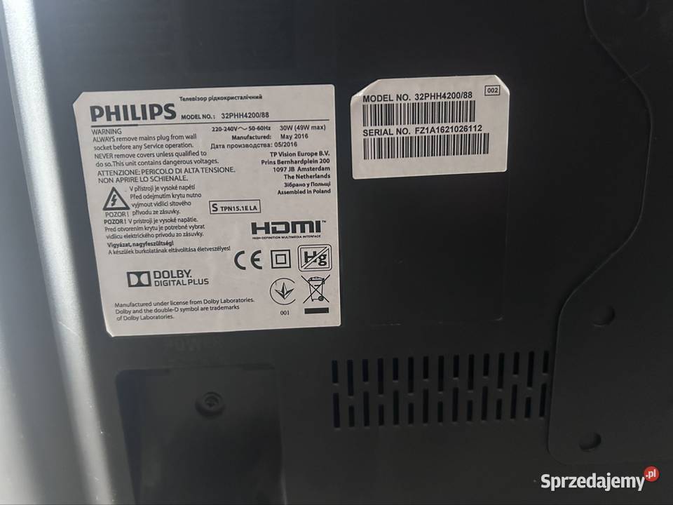 Telewizor philips 32 cale nowy Pisz