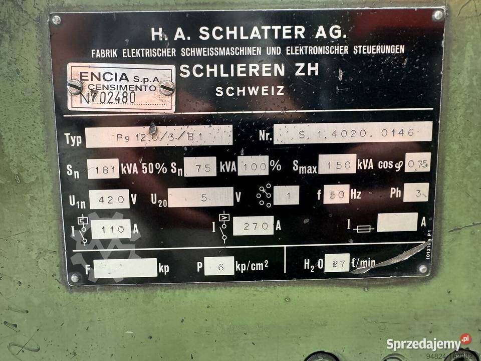 Zgrzewarka automatyczna SCHLATTER