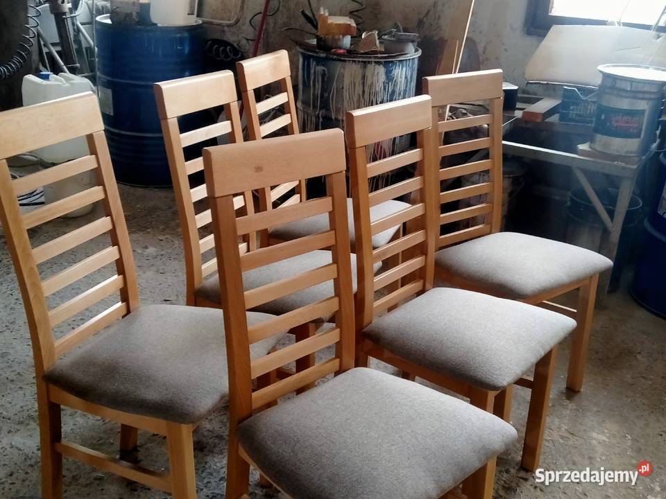 Nowe krzesła bukowe świętokrzyskie Staszów sprzedam