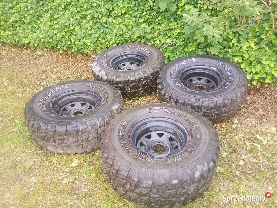 Komplet kół i opon 33 cale jeep Cherokee xj 40B Bolszewo