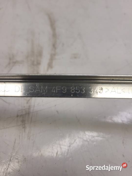 LISTWA SZYBY CHROM LEWY TYŁ AUDI A6 C6 4F9853345 Przystajń