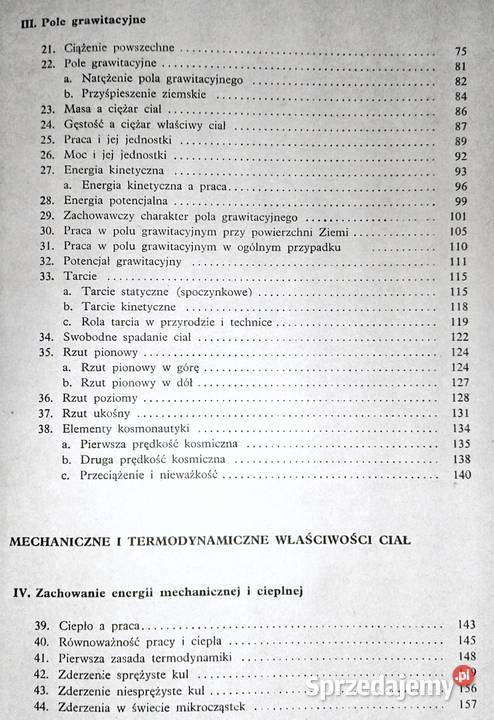 Fizyka kl 1 LO LZ i technikum Eugeniusz Chełm sprzedam