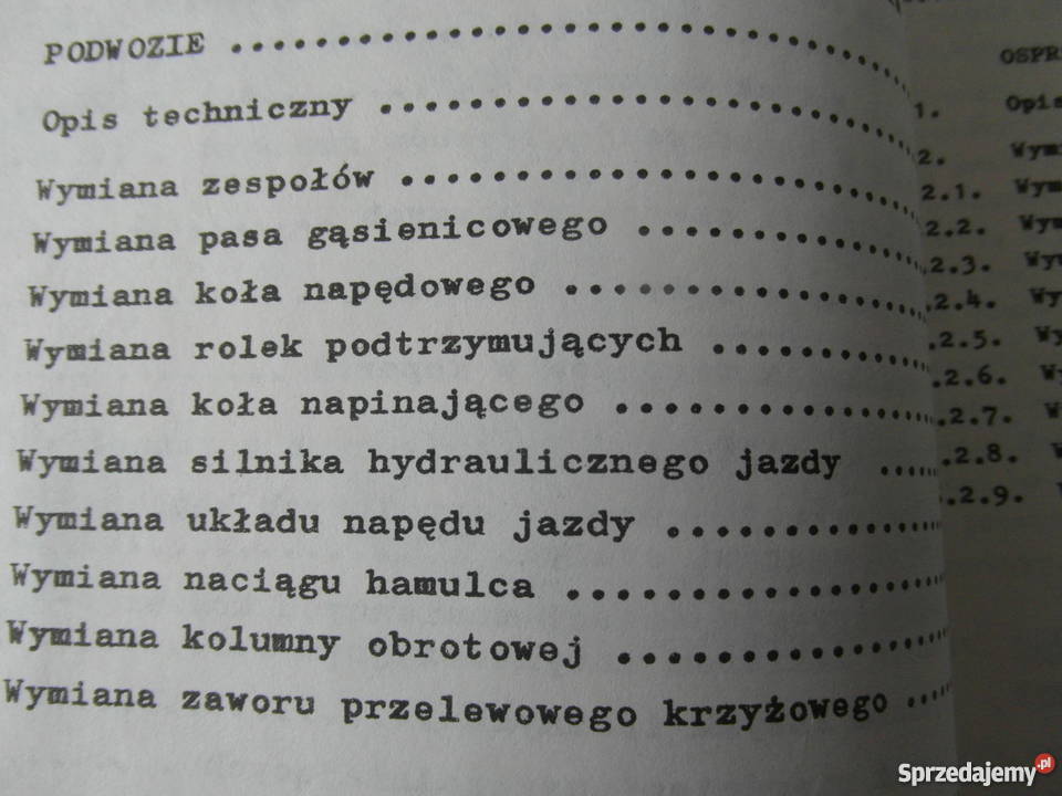 instrukcja naprawy koparka warynski k408 i inne Rok wydania 2008 Pozostałe sprzedam