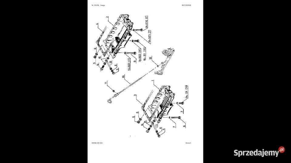 CLAAS DIONIS 140110 katalog części POLSKU Gdańsk