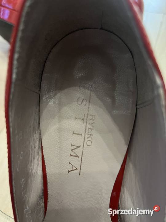 Buty szpilki Czerwone lakierowane Ryłko Ryłko Puławy