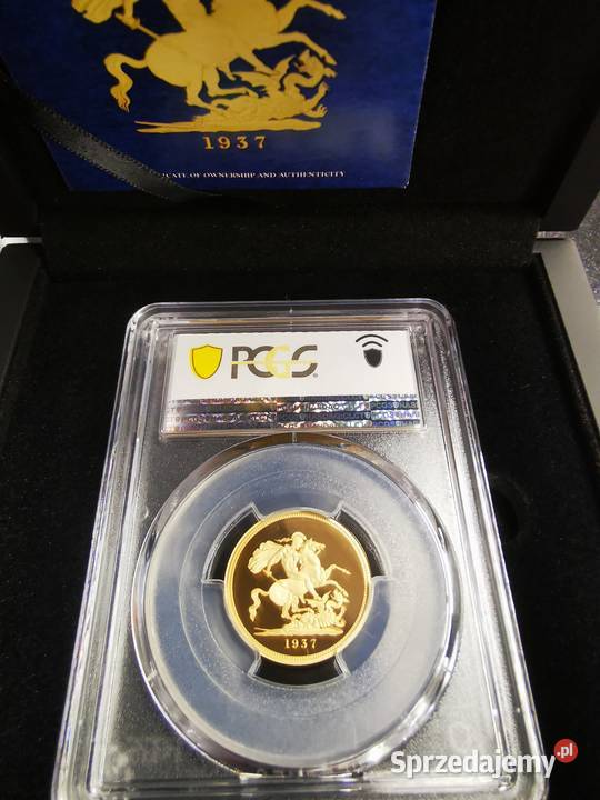 Edward VIII PCGS PR70 pudełko certyfikat dolnośląskie Głogów