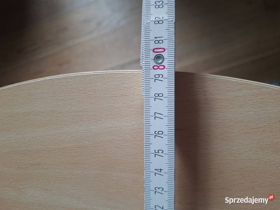 Okrąg Stół średnica 80 wysokość 705 i dwa Morąg