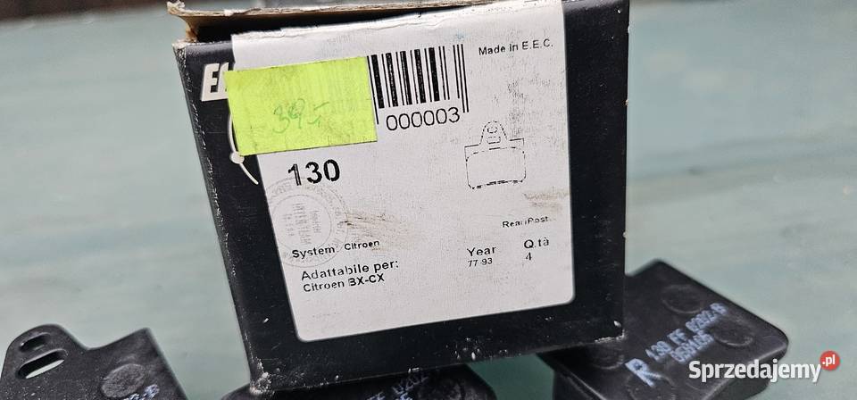 Klocki hamulcowe tył citroen bx cx 1977 1993