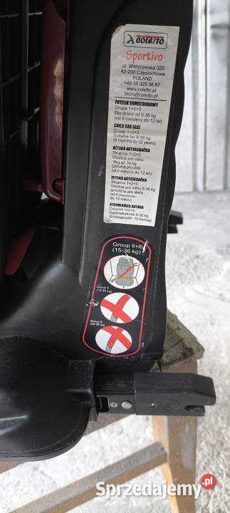 Fotelik samochodowy ISOFIX Kłodzko