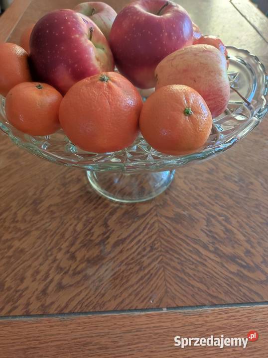 zabytkowa patera do ciast antyk vintage huta Kielce