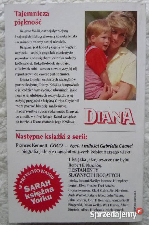 Diana Ingrid Seward Rok wydania 1992 Warszawa