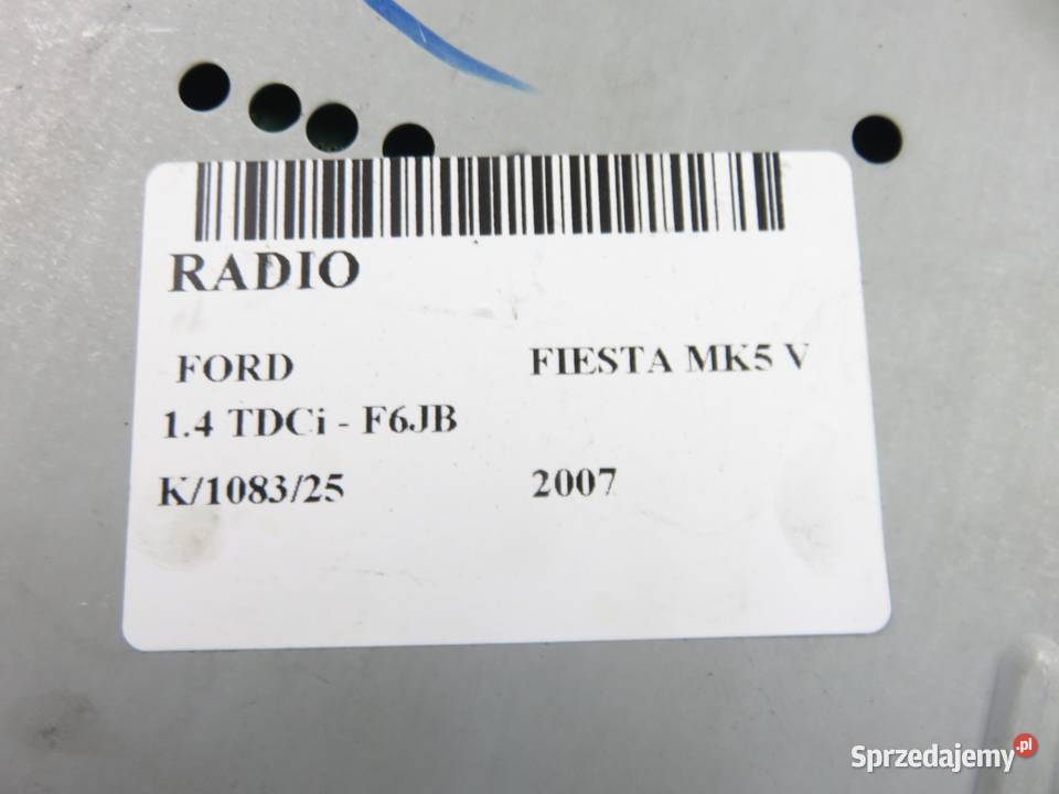 RADIO FORD FIESTA MK5 V A12013175 Audio