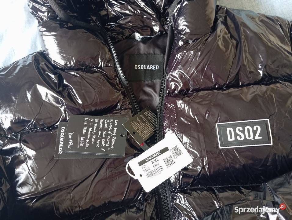Kurtka puchowa Dsquared2 regular fit błyszcząca Białystok sprzedam