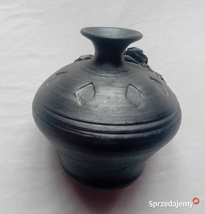 Lavinit wazon okres międzywojenny sygnowany Koźminek