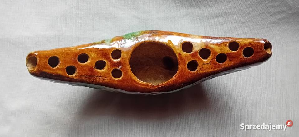 Ceramiczna ikebana Mid Century Design ręcznie wielkopolskie Koźminek