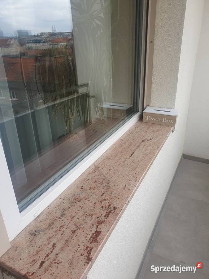 Parapet z granitu 149 x 28 x 3 marmur 4 lata Opole