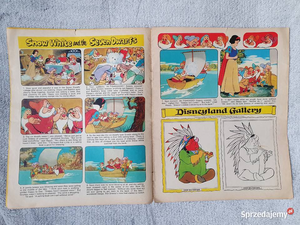Disneyland komiks z 1973 roku Disney jęz Gdynia