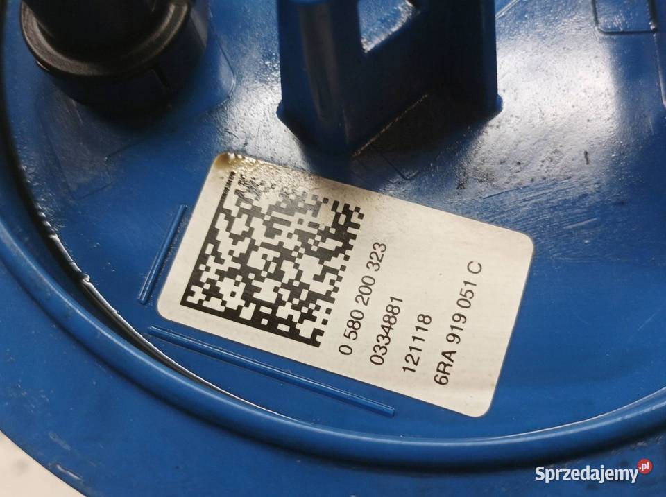 POMPA PALIWA PŁYWAK 10 TSI 0580200323 6RA919051C Rok produkcji 2018 sprzedam